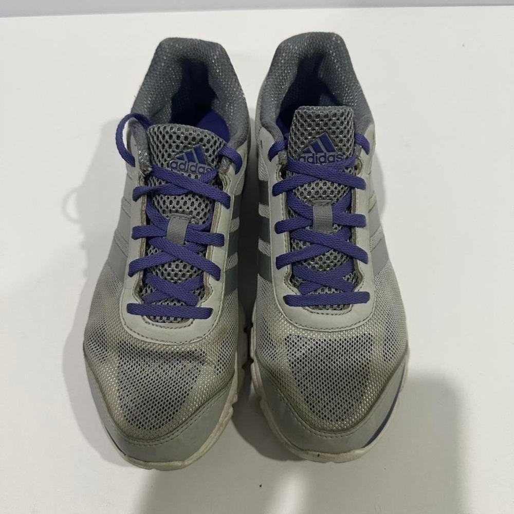 Adidas Grey and Purple Sneakers woman's 8.5 - Picture 3 of 8